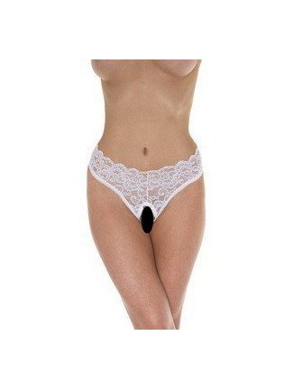 String ouvert blanc-Rimba-02.Lingerie sexy 