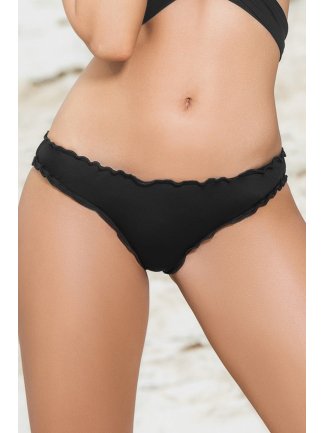 Ruffle Ruched Hipster black 6850