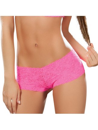 Lace bodyshort pink 90