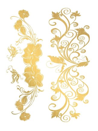 Tatouage éphémère - Effet or  11