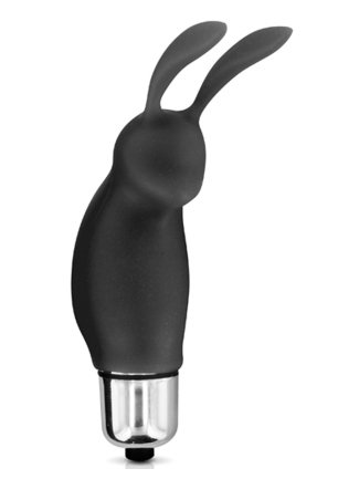 Stimulateur de clitoris vibrant noir rabbit 6696