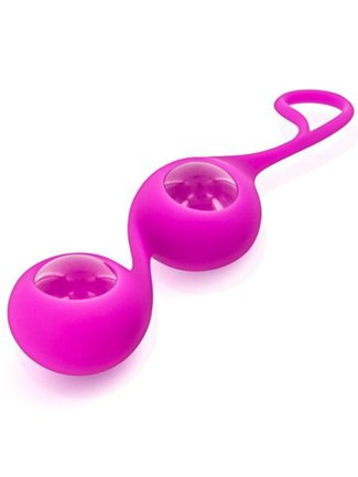 Boules de Geisha rose verre et silicone 6706