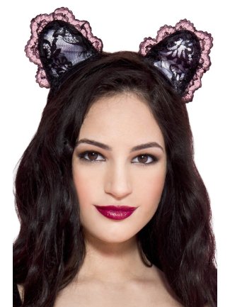 Petite oreilles de chatte en dentelle 7535