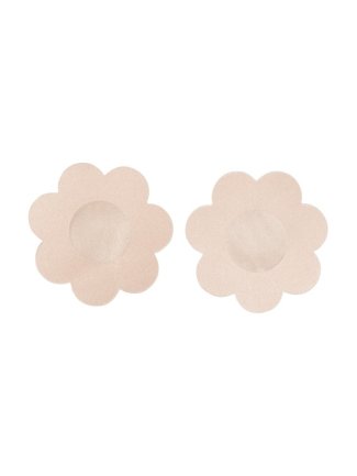 Cache tétons adhésifs chair forme florale