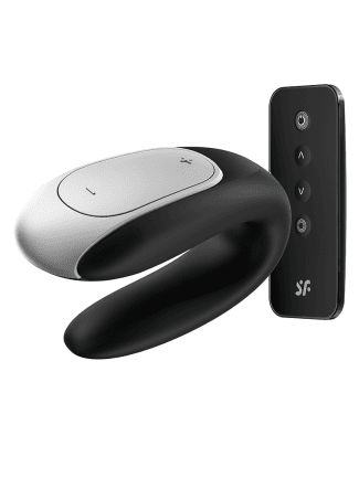 Double fun couple vibrant noir