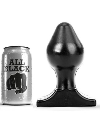 ALL BLACK BOUCHON ANAL TOUT NOIR 16X8CM