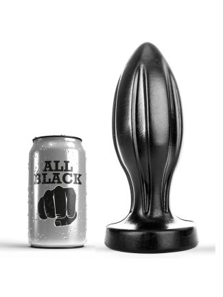 ALL BLACK BOUCHON ANAL TOUT NOIR 21CM