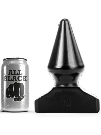 ALL BLACK BOUCHON TOUT NOIR ANAL 20,5CM