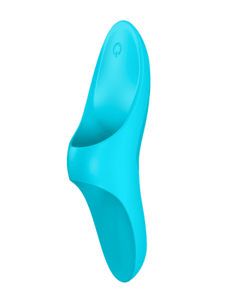 Vibromasseur à doigt bleu