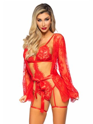 86123 Body et chemise Rouge