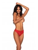 Tanga rouge ouvert à l'entrejambe - DG1468RED