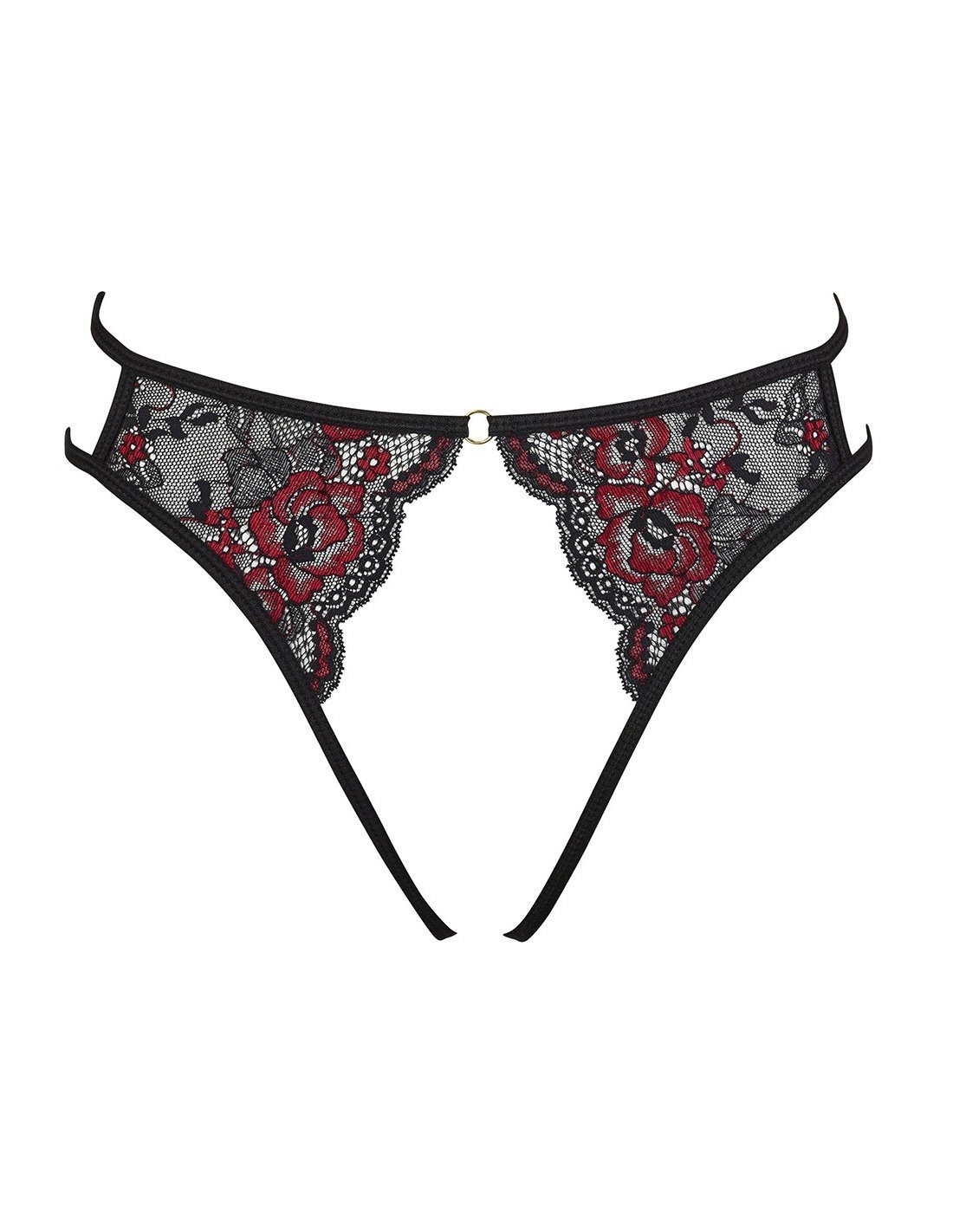Culotte Haute Dolce & Gabbana Dentelle Florale Noire - Taille S, Coton, Neuf Avec étiquettes