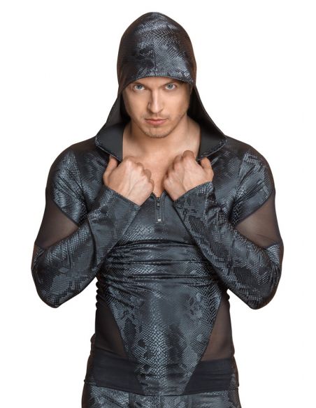 T-Shirt capuche et manches longues 