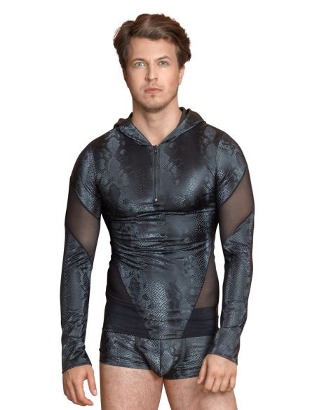 T-Shirt capuche et manches longues 