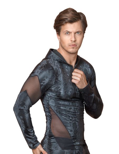 T-Shirt capuche et manches longues 