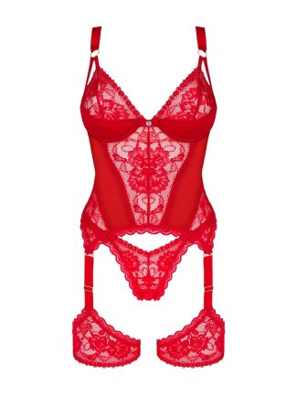 corset Belovya & string rouge