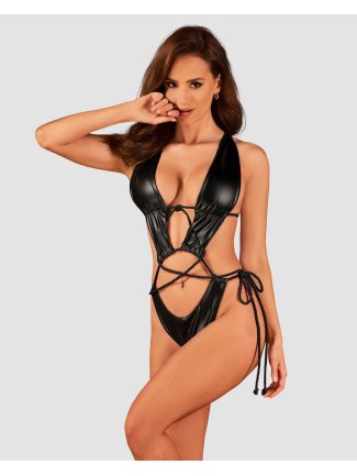Cordellis body ouvert - Noir wetlook