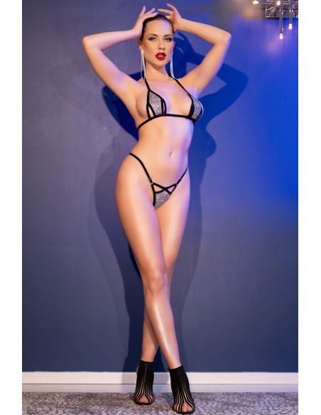Ensemble Mini Bikini Black/Silver