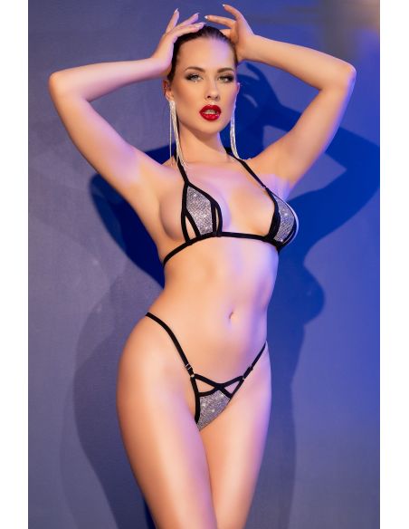 Ensemble Mini Bikini Black/Silver