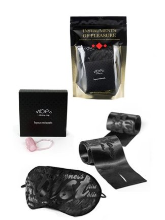 Coffret Plaisir - Masque - Liens Sensuels -Cockring - Dosette