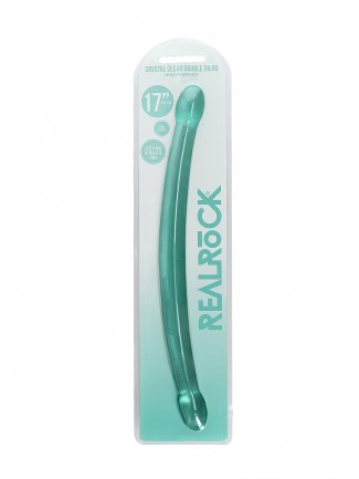 17'' / 13cm Non Realistic Double Dildo - Turquoise