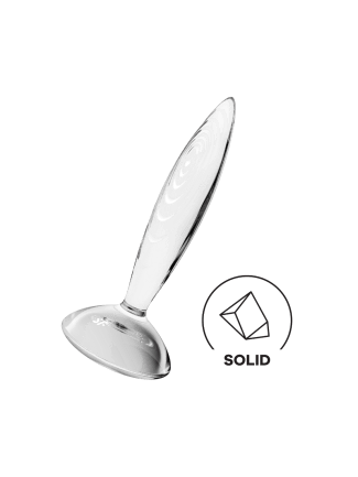 Gode anal en verre borosilicaté massif transparent Sparkling Crystal Satisfyer - CC597830