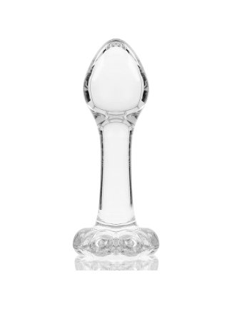 Plug Anal en Verre Borosilicate Modèle 2 - Clair
