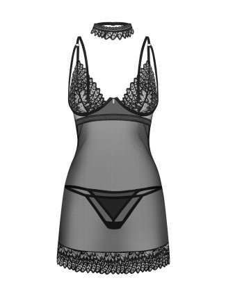 Donarella nuisette et string - Noire NP