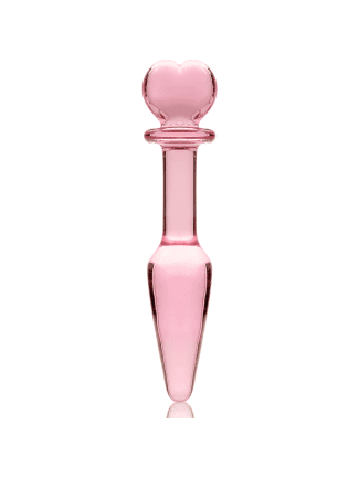 NEBULA SERIES BY IBIZA - PLUG ANAL MODÈLE 7 VERRE BOROSILICATE 13,5 X 3 CM ROSE