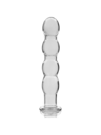 LE 10 GODE EN VERRE BOROSILICATE 16,5 X 3,5 CM CLAIR