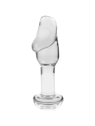 NEBULA SERIES BY IBIZA - PLUG ANAL MODÈLE 6 VERRE BOROSILICATE 12,5 X 4 CM CLAIR