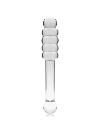 LE 20 GODE EN VERRE BOROSILICATE 20,5 X 3 CM CLAIR