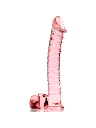 LE 23 GODE EN VERRE BOROSILICATE 21,5 X 4 CM ROSE