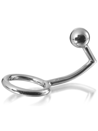 anneau cock ring avec crochet intrus anal 40mm