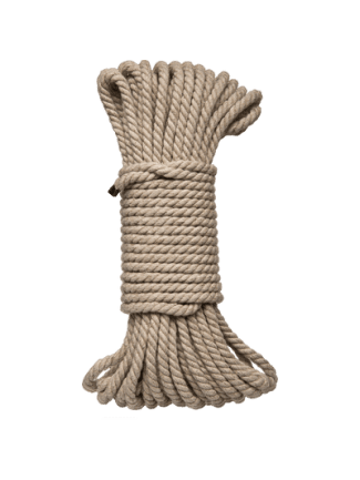 Bind and Tie - 6mm Hemp Bondage Rope - 50 ft - Natural 2404-23-BX