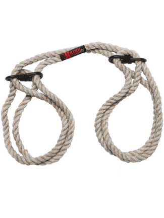 Restrain - 6mm Hemp Wrist or Ankle Cuffs - Natural 2404-61-BX