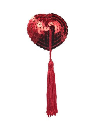 Amorable by Rimba - Cache-tétons avec franges - Rouge - 159