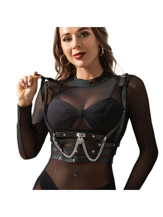harnais corset avec chaÏne