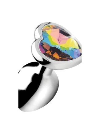 Rainbow Prism - Heart Butt Plug - Small AG374-SMALL