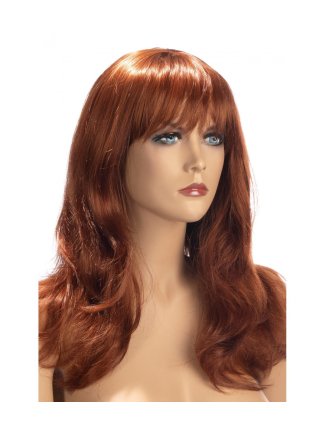 perruque longue rousse fiona