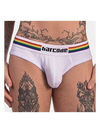 Slip Barcode Pride Blanc 27325