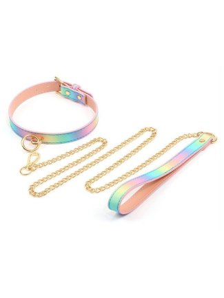 Collier-laisse Sm Laser Rose  55755