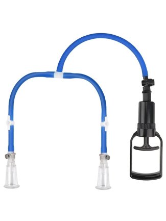 Pompe pour tétons Luv Enhance Double Cup Bleu 58597