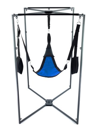 Kit Sling Tissu Triangle Bleu-Noir Armature Noire 36483