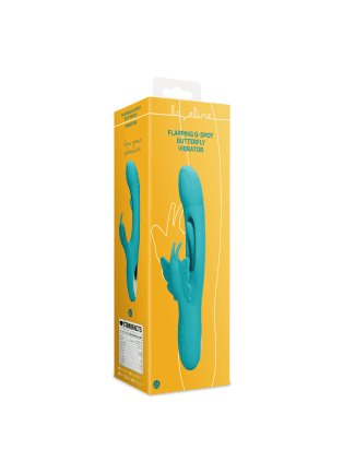 Flapping G-Spot Butterfly Vibrator - Peacock Blue