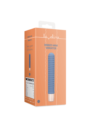 Ribbed Mini Vibrator - Blue Horizon