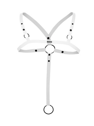 H4RNESS by C4M - Harnais Croisé C-Ring - Blanc