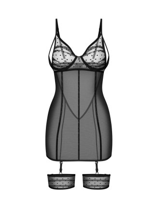 Nuites nuisette et string - Noirs