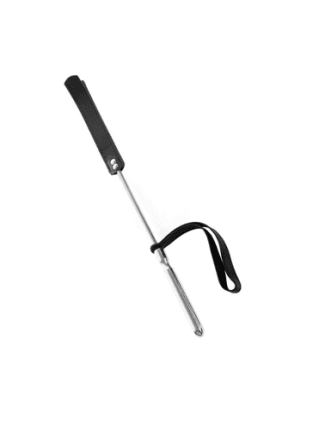 Cravache Métal Courte mèche Longue Noir