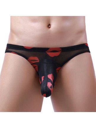 Slip Trompe Kiss Lips Noir 75454